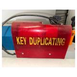 Vintage Key Duplicating Machine with Integrated Light
