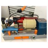 Vintage Key Duplicating Machine with Integrated Light