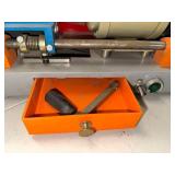 Vintage Key Duplicating Machine with Integrated Light