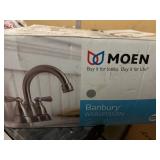 Moen Banbury WS84913SRN Bathroom Faucet with Spot Resist Finish