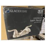 Lot of 2 Glacier Bay Bath Faucets, Brushed Nickel Finish