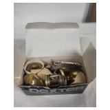 Dexter Passage Door Knob Set in Polished Brass Finish