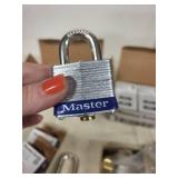 Collection of Master Lock Padlocks and Key Blanks