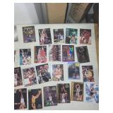 Large Collection of NBA Trading Cards Featuring Star Players
