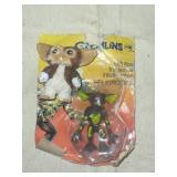 Vintage Gremlins Gizmo and Mohawk Figures in Original Packaging