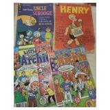 Collection of Vintage Comic Books Featuring Disney and Archie Characters
