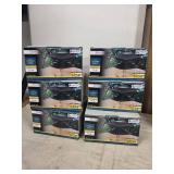 Set of 6 Patriot Lighting LED Solar Post Cap Lights in Bronze