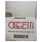 Set of 5 Oggetti Pendant Light Fixtures in Satin Nickel and Dark Bronze