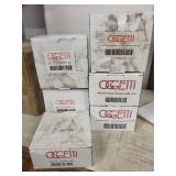 Set of 5 Oggetti Pendant Light Fixtures in Satin Nickel and Dark Bronze