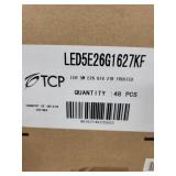 Box of 48 TCP LED Lamps 5W E26 G16 2700K Frosted