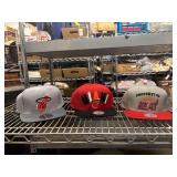 Set of 3 Mitchell & Ness Miami Heat Snapback Hats New with Tags