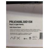 Pearl 3-Light Vanity with Satin Nickel Finish