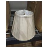 Collection of 3 Fabric-Lined Lamp Shades and Matching Small Lamp Shade