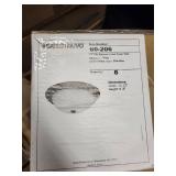 Set of 6 Satco Nuvo Old Bronze Flush Mount Ceiling Light Fixtures