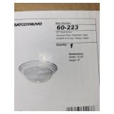 Set of 2 Satco Nuvo 60-223 15" Flush Dome Light Fixtures