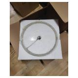 White Ceiling Fan Blade Set with Frosted Light Cover