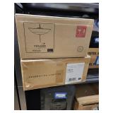 Lot of 2 Ceiling Light Kits: MinkaAire K9120L and Generation Lighting 77065-15