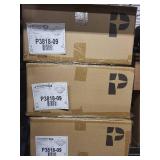 Lot of 6 Progress Lighting Brushed Nickel Ceiling Fixtures with Melon Glass