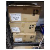 Lot of 6 Progress Lighting Brushed Nickel Ceiling Fixtures with Melon Glass