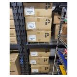 Lot of 6 Progress Lighting Brushed Nickel Ceiling Fixtures with Melon Glass