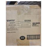 Multiple Boxes of SATCO 60W Halogen Bulbs with Medium Base