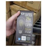 Set of 36 TCP Filament LED Vintage Light Bulbs - Dimmable Amber Glass