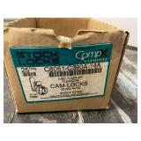 Box of 25 CompX National Cam Locks, Bright Nickel
