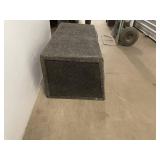 Used Dual Subwoofer Box with Kenwood and MTX Subwoofers