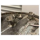 Portable Stainless Steel Travel Bar Set with Flasks and Shot Glasses