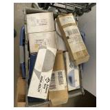 Assortment of Deadbolt and Latch Paddle Handles with Boxes