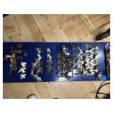 Assortment of 100+ Metal Key Blanks on Display Panel