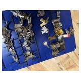 Assortment of 100+ Metal Key Blanks on Display Panel