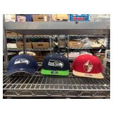 Set of 3 NFL Team Caps - Seahawks and 49ers