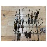Set of 250 Assorted Blank Keys on Display Rack