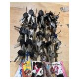 Bulk Lot of Key Blanks and Assorted House Keys