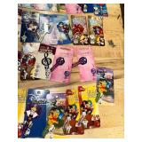 Collection of 50 Themed House Keys featuring Disney and Rock Music Designs