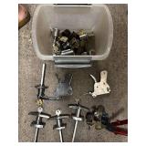 Collection of Lock Cores, Keys, and Locksmithing Tools