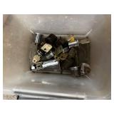 Collection of Lock Cores, Keys, and Locksmithing Tools