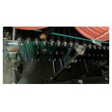 MSRP $3000 NEW High Quality NestaFlex 200 Series Expandable Portable Roller Conveyors System -Black PVC coating on every roller - 18" Wide Expandable Up To 12