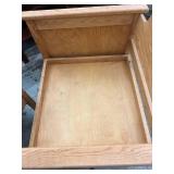 Set of 2 Solid Wood Armchairs – Clean, Classic & Comfy! Timeless oak-toned frames with neutral padded seats and backs. Great for office, lounge, or waiting areas. Sturdy and stylish with a natural f