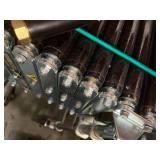 MSRP $3000 NEW High Quality NestaFlex 200 Series Expandable Portable Roller Conveyors System -Black PVC coating on every roller - 18" Wide Expandable Up To 12