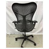 MSRP $1250 Herman Miller Mirra 2 Chair — Experience next-level comfort with this ergonomic powerhouse. Offers flexible support, smooth recline, and a unique Loop Spine for perfect posture all day lo