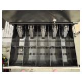 Lot of 3 MMF Flip-Top Cash Drawers W/Keys –Compact POS Ready with Coin & Bill Slots Space-saving flip-top design perfect for tight counters or mobile setups. Durable steel construction with orga