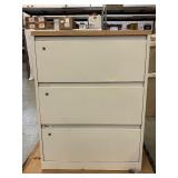 3-Drawer Double-Sided Lateral File Cabinet — Durable, High-Quality Office Storage with Drawers That Open From Both Sides for Easy Access. Perfect for Shared Workspaces or Efficient Filing of Letter 