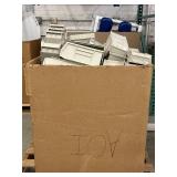 Massive Lot In Huge Gaylord of AkroBins by Akro-Mils in the Color Stone – Stackable Plastic Storage Bins Made in the USA – Various Sizes for Versatile Organization and Durable Storage Solutions - 