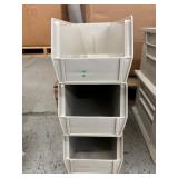 Massive Lot In Huge Gaylord of AkroBins by Akro-Mils in the Color Stone – Stackable Plastic Storage Bins Made in the USA – Various Sizes for Versatile Organization and Durable Storage Solutions - 