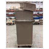 Rolling Linen Cart Storage Rack with HUGE Lot of AkroBins – Heavy-Duty Mobile Organization System with Tons of Bins Included – Perfect for Garage, Shop, or Warehouse Use!