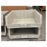 #2 Massive Lot In Huge Gaylord of AkroBins by Akro-Mils in the Color Stone – Stackable Plastic Storage Bins Made in the USA – Various Sizes for Versatile Organization and Durable Storage Solutions