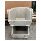 #2 Massive Lot In Huge Gaylord of AkroBins by Akro-Mils in the Color Stone – Stackable Plastic Storage Bins Made in the USA – Various Sizes for Versatile Organization and Durable Storage Solutions