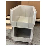 #2 Massive Lot In Huge Gaylord of AkroBins by Akro-Mils in the Color Stone – Stackable Plastic Storage Bins Made in the USA – Various Sizes for Versatile Organization and Durable Storage Solutions
